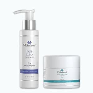 Philoderma Skin lightning Face Mask + Deep Clean Face Wash|With ...