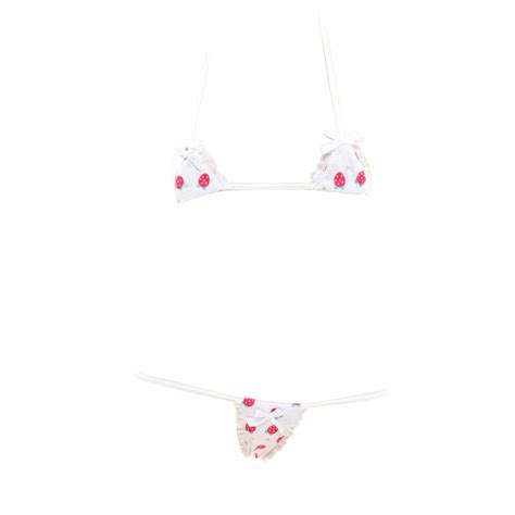 Buy String Bikini Anime Lingerie Sexy Micro Bikini Lolita Cute Bra and ...