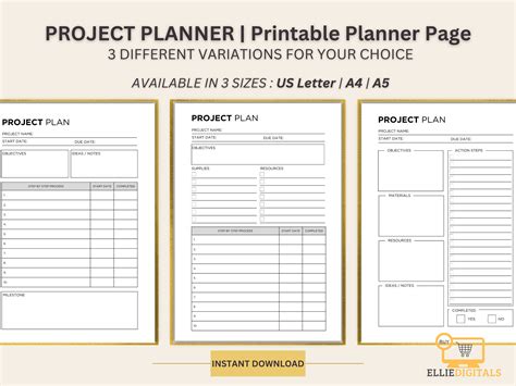 Image result for Project Planner Examples
