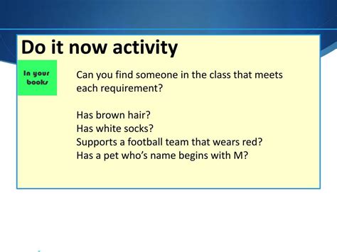 Image result for Do Now Activity Examples