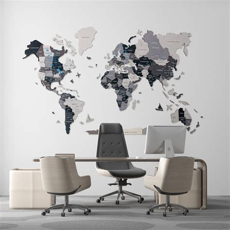 World Map Wall Art 的图像结果