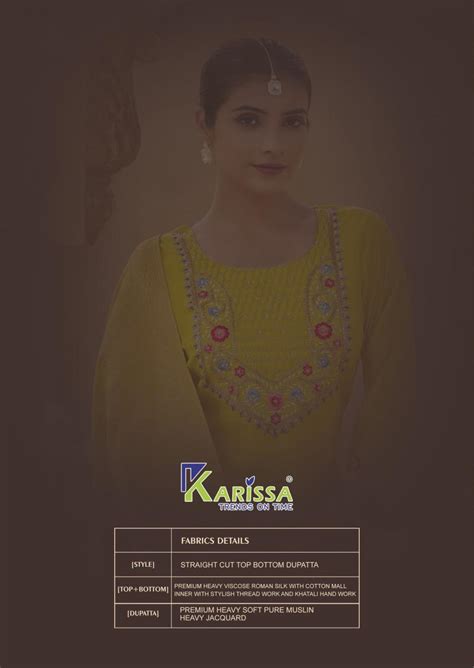 Karissa Roshani Kurti Bottom With Dupatta Collection: Textilecatalog