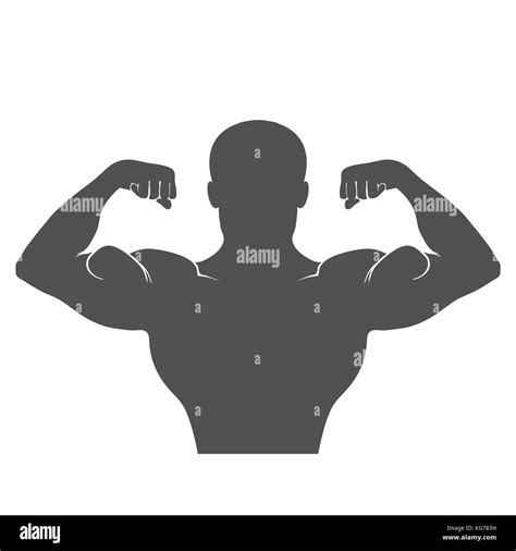 Front double biceps pose Stock Vector Image & Art - Alamy