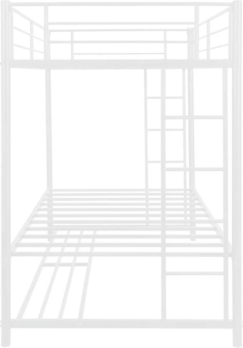 Buy Twin Over Twin Bunk Bed with Storage Stairway Safety Rail for Kids ...