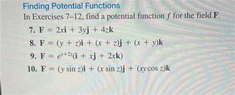 Image result for How to Find Potential Function
