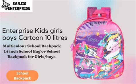 Buy Sanjis Enterprise Kids girls boys Cartoon 10 litres multicolour ...
