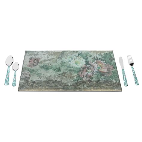 Soft Floral Table Mats - Vegan Leather | Artychoke