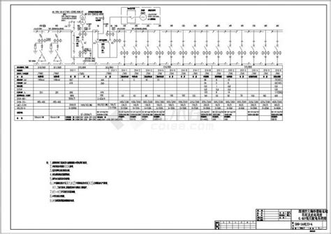 某地区某海边车库水电房配电柜系统图CAD设计图纸_综合布线电气设计施工图_土木在线