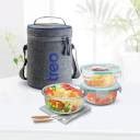 Flipkart.com | TREO ALL FRESH BOROSILICATE GLASS TIFFIN 3PCS SET 3 ...