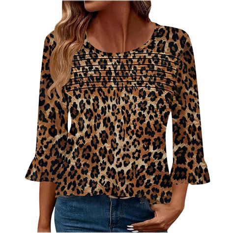 3/4 Length Sleeve Womens Tops Plus Size 4x, Womens Tops Casual 3/4 ...