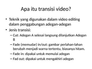 Image result for Tutorial Transisi