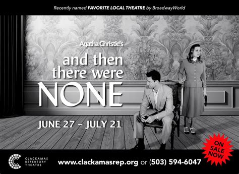 Agatha Christies "And Then There Were None", Clackamas Repertory ...