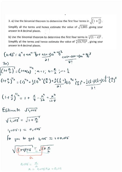 Estimation Using Binomial Theorem - MSTHS - Studocu