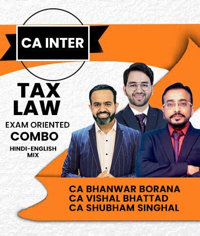 CA Inter Tax and Law Exam Oriented Combo By Vsmart Academy