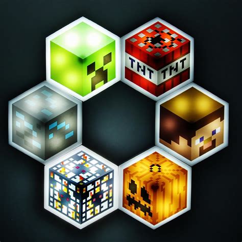 Paladone Minecraft Officially Licensed LED Hexagon India | Ubuy