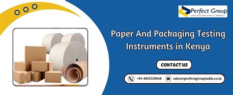 Paper And Packaging Testing Instruments in Kenya
