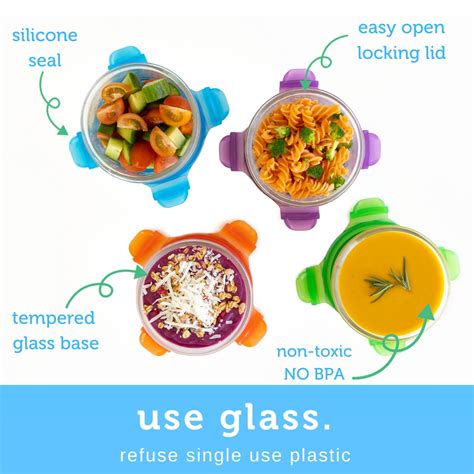 WeanGreen Wean Green Meal Tub Glass Food Storage Container, India | Ubuy