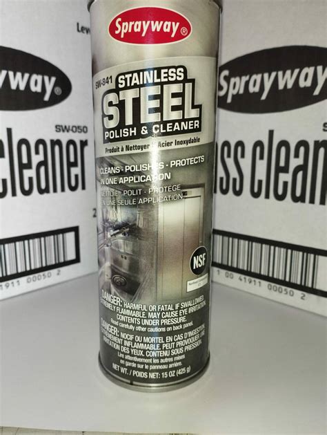Sprayway Stainless Steel Cleaner And Polish Oil Based at Norma Plouffe blog