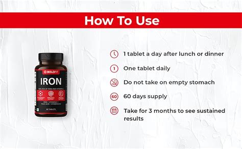 Boldfit Iron Supplement for Women & Men with Vitamin C, Folic Acid ...