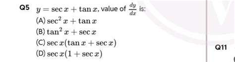 Derivative Of Sec X