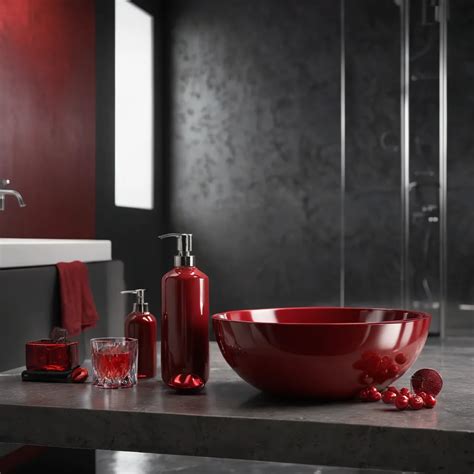 Exploring Dark Red Bathroom Accessories in Design