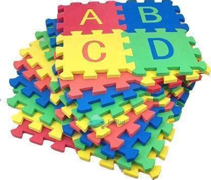 SP Big Size Eva Puzzle Foam Mat for Kids, Interlocking Learning ...