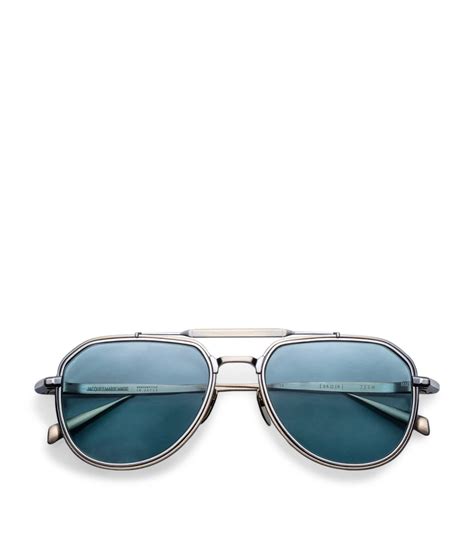 Jacques Marie Mage Black Titanium Sun Blue Star Sunglasses | Harrods IN