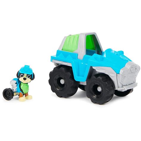 Paw Patrol Rex Rescue Basic Vehicle With Collectible Figure — Toycra