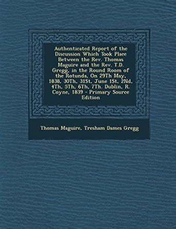 Authenticated Report of the Discussion Which Took Place Between the REV ...