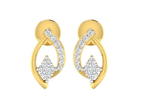 Splendid Dual Arc Cluster Studs - EFIF Diamonds – EF-IF Diamond Jewellery