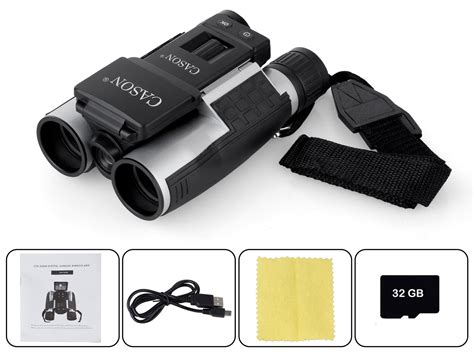 Cason 12 X 32 Digital Binocular with Camera & Video Recording 1080P HD ...