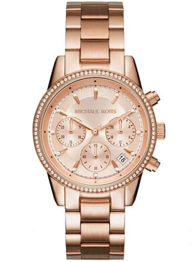Michael Kors Women'S Bryant Rose Gold-Tone Watch Mk6357