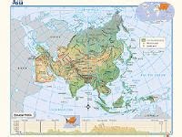 Asia Wall Map 的图像结果