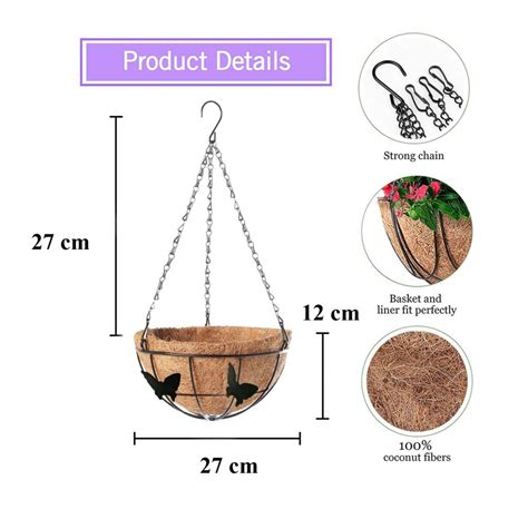 Coir Hanging Butterfly Basket | 2 Hanging Basket | coirgarden – Coir Garden