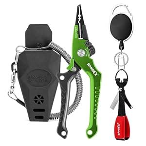 Buy SAMSFX Aluminum Fishing Pliers Hook Remover Braid Line Cutter with ...