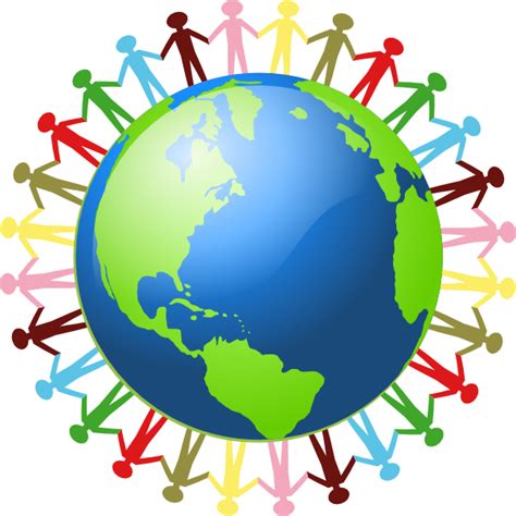 People Holding Hands Around The World Clip Art at Clker.com - vector ...