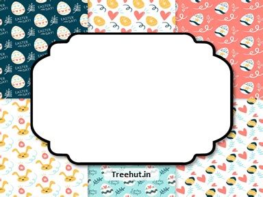Easter Free Printable Labels, 3x4 inch Name Tag