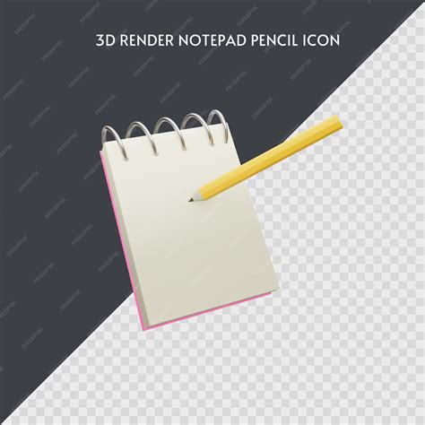 Premium PSD | NOTEPAD ICON