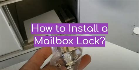 Mailbox Lock Stuck 的图像结果