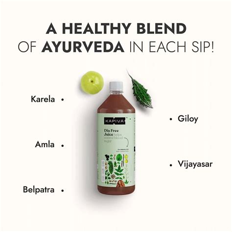 Buy KAPIVA DIA FREE JUICE, 1L | CLINICALLY PROVEN DIABETES CARE | AMLA ...