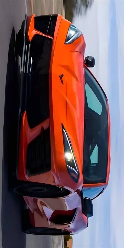 Orange Lamborghini Sports Car