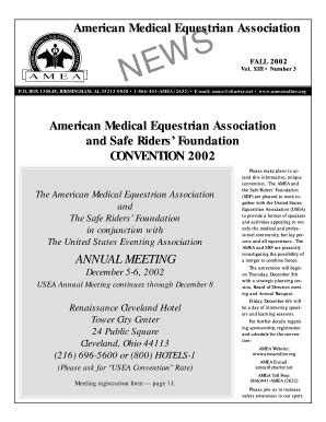 Fillable Online asci uvm American Medical Equestrian Association ...