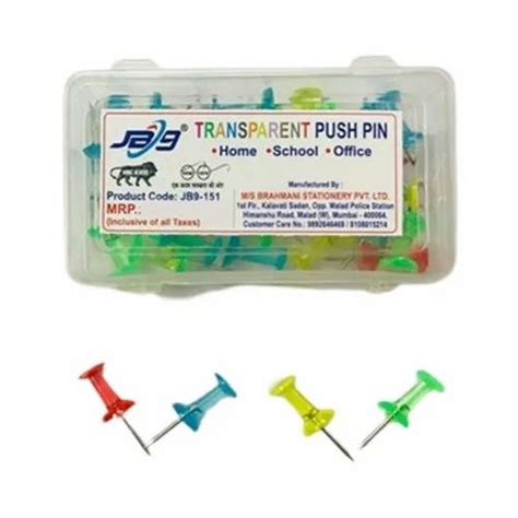 Boards Pin - Transparent Push Pin (40 Pcs) Manufacturer from Mumbai