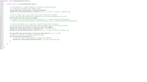 Image result for Java Optional Example