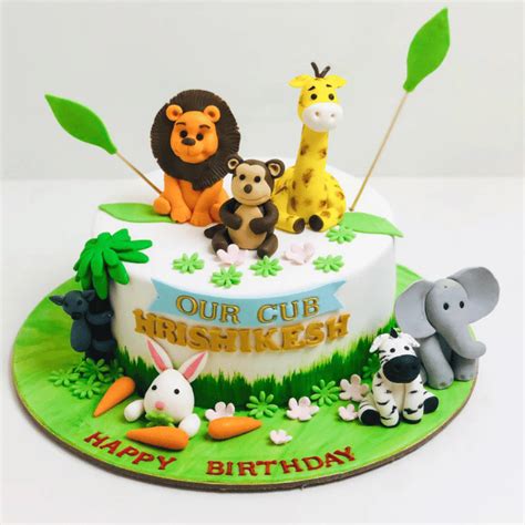Jungle Theme Cake - Aubree Haute Chocolaterie