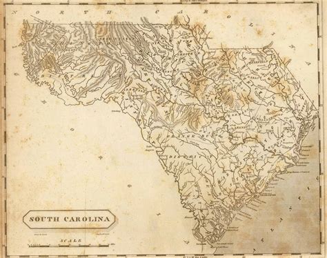 Old historical city county and state maps of south carolina – Artofit