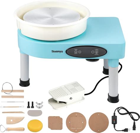 Amazon.com: Huanyu Pottery Wheel for Adults 12", Adjustable Legs 350W ...