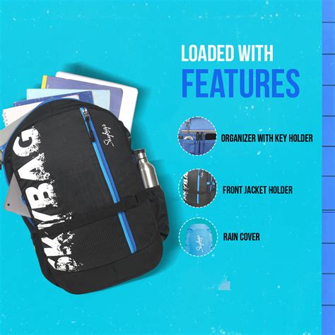 Skybags Strider Nxt 01 Laptop Backpack (H) Black