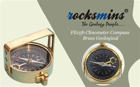 Rocksmins FE05b Clinometer Compass Brass Geological 100% Working ...