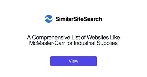 A Comprehensive List of Websites Like McMaster-Carr for Industria ...